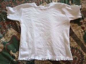 White Ruffle Trim Crop Top