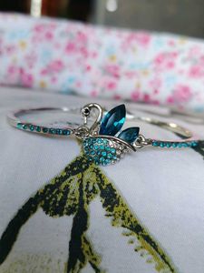 Crystal Swan Adjustable Bracelet