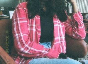 oversized shirt.