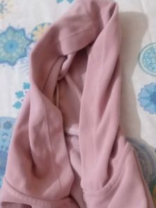 Korean Pink Hoodie With Zip