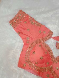 Sabyasachi Coral Blouse