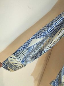 Vintage Blue Patterned Shirt