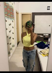 Warm Yellow Crop Top