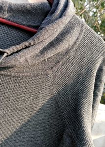 thermal Grey Pullover Sweatshirt