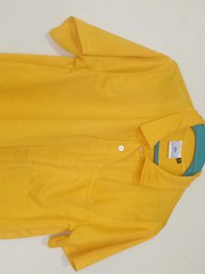 Yellow Pocket Polo Shirt