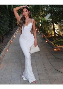 Newme White Cutout Maxi Dress