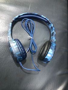 Blue Camo Headphones