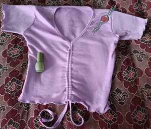 Lilac V-Neck Top