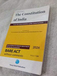 Constitution of India, Bare Act