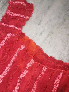 Red Blingy Tank Top