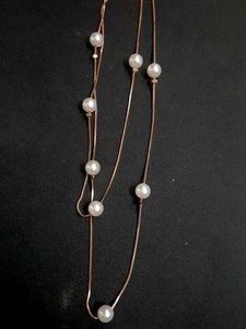 Pearl Beaded Layered Necklace