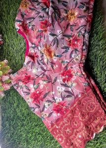 saree with stitched blouse