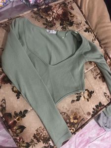 Set of 2 cropped Zara Knit Top