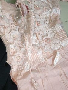 Pink Ethnic Embroidered Dress