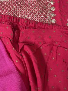 Elegant Pink Embroidered Kurta Set