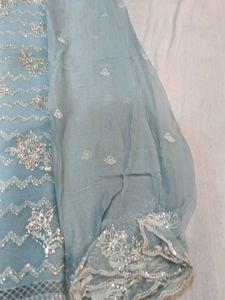 Elegant Light Blue Salwar Suit