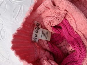 Pink Wave Knit Sweater