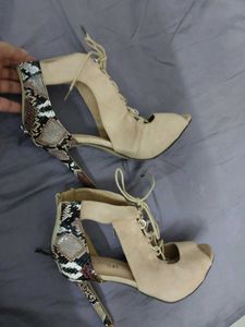 Laced Pencil High Heels