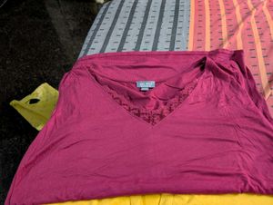 Bleu Bonheur Tops with Lace Detail