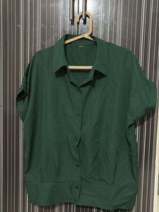 Green Button-Down Shirt