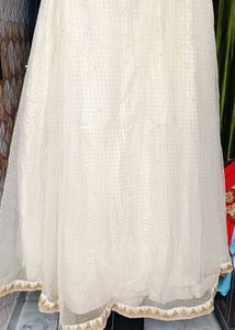 Beautiful Off White Lehenga For Girls