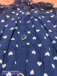 Cute Heart Print Top