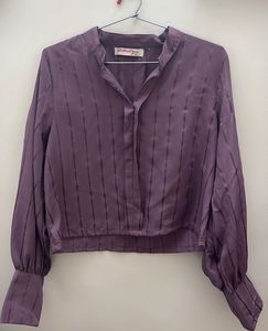 Elegant Purple Blouse