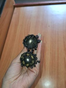 Oxidized Jhumka Earrings