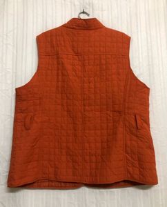 Liz&amp;co. Orange Sleeveless Jacket