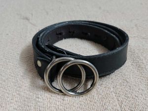 ❗ CLEARANCE ❗Black Double Ring Belt