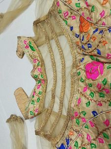 Neck Design Gold Blouse