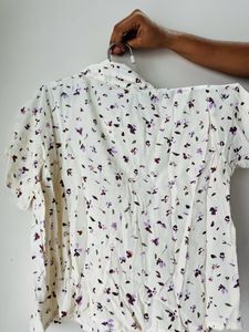 Cream Crop Shirt