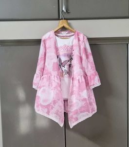Cute girls t shirt and cardigan