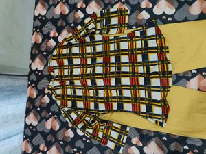 Plaid Shirt &amp; Mustard Pants