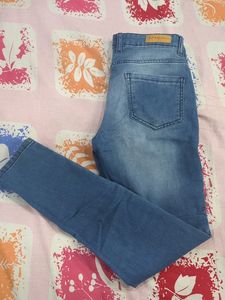 Mast And Harbour Skinny Fit Blue Jeans