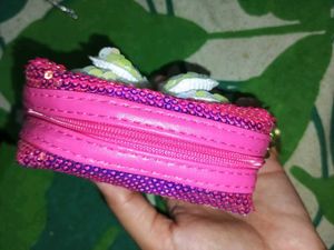 Sequin Butterfly Pouch
