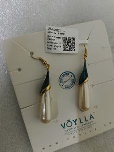 Voylla Long Pearl Earrings
