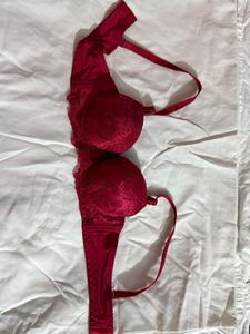 Red Lace Bra