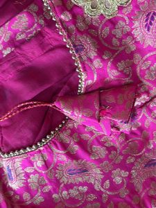 Pink Brocade Blouse