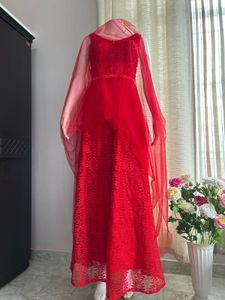 Luxury Shimmery  Red Gown