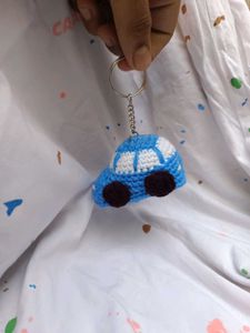 Crochet Mini Car Keychain 😍