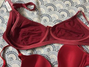 Red Bras - Set of Two