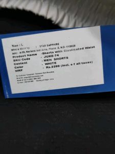 White Stretchable Shorts