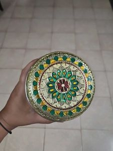 Golden Beautiful Container With Design