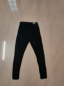 Miss Chase Black fit Denim Jeans with buttons