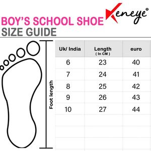 New Boy School Shoe Black (Check Size Chart Image