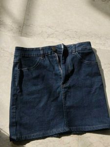 Denim Mini Skirt