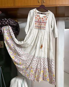 Floral Embroidered Kurta Gown