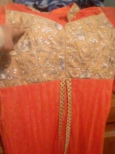 Orange Golden Gown