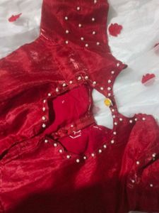 Red Embroidered Lehenga Choli